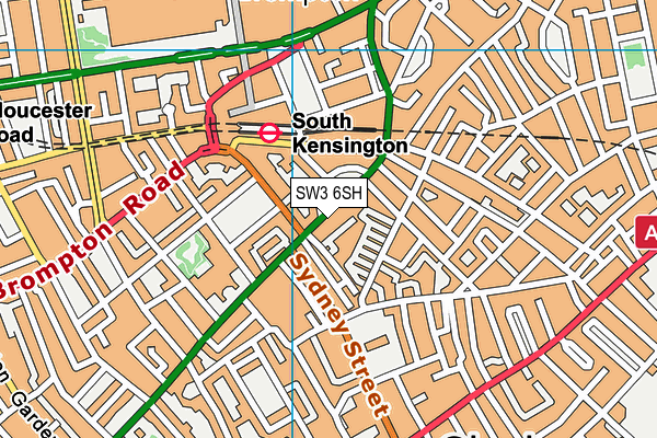 SW3 6SH map - OS VectorMap District (Ordnance Survey) SW3 6SH map - OS VectorMap District (Ordnance Survey)