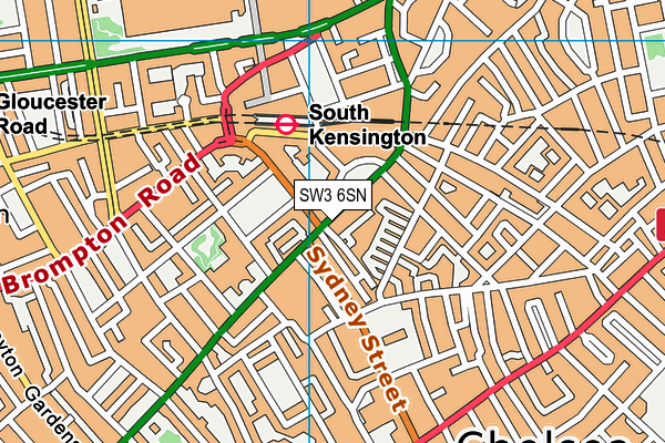SW3 6SN map - OS VectorMap District (Ordnance Survey) SW3 6SN map - OS VectorMap District (Ordnance Survey)