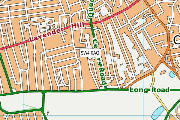 SW4 0AQ map - OS VectorMap District (Ordnance Survey) SW4 0AQ map - OS VectorMap District (Ordnance Survey)