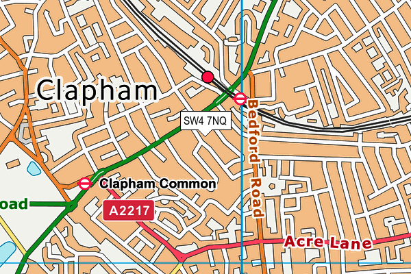 SW4 7NQ map - OS VectorMap District (Ordnance Survey) SW4 7NQ map - OS VectorMap District (Ordnance Survey)