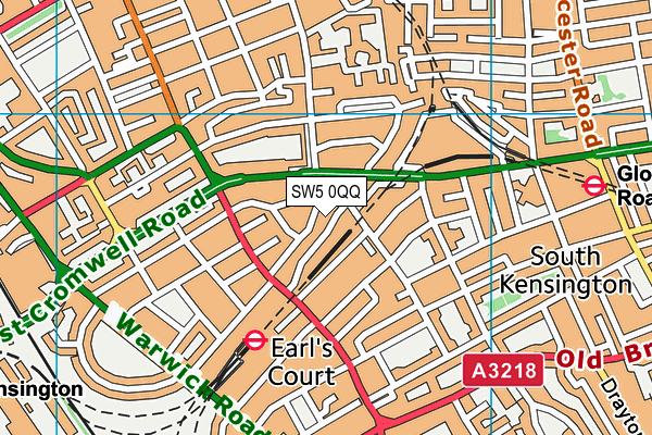SW5 0QQ map - OS VectorMap District (Ordnance Survey) SW5 0QQ map - OS VectorMap District (Ordnance Survey)