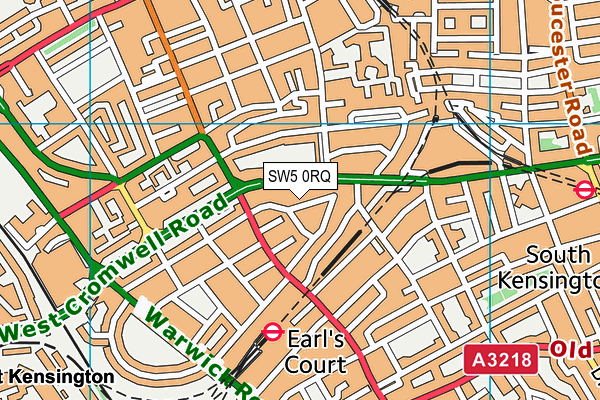 SW5 0RQ map - OS VectorMap District (Ordnance Survey) SW5 0RQ map - OS VectorMap District (Ordnance Survey)