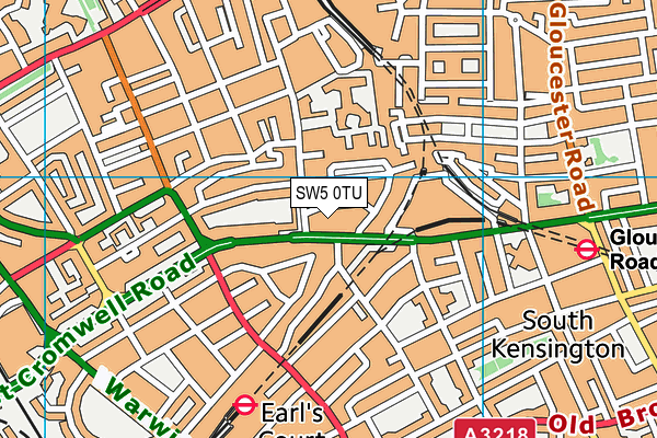 SW5 0TU map - OS VectorMap District (Ordnance Survey) SW5 0TU map - OS VectorMap District (Ordnance Survey)