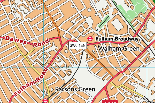SW6 1EN map - OS VectorMap District (Ordnance Survey) SW6 1EN map - OS VectorMap District (Ordnance Survey)