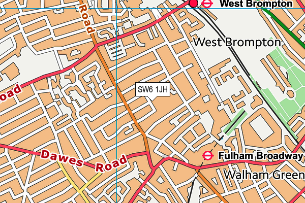 SW6 1JH map - OS VectorMap District (Ordnance Survey) SW6 1JH map - OS VectorMap District (Ordnance Survey)
