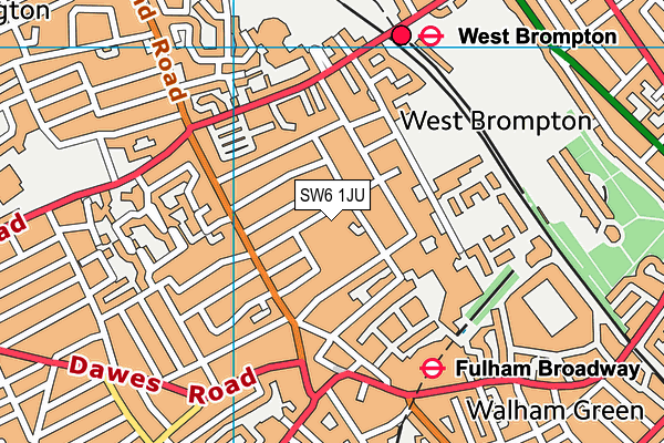 SW6 1JU map - OS VectorMap District (Ordnance Survey) SW6 1JU map - OS VectorMap District (Ordnance Survey)