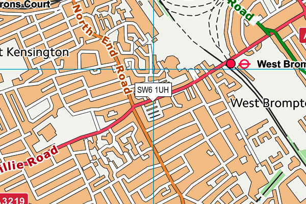 SW6 1UH map - OS VectorMap District (Ordnance Survey) SW6 1UH map - OS VectorMap District (Ordnance Survey)