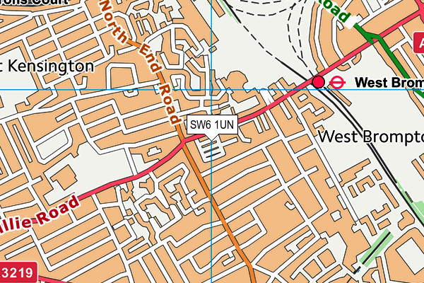 SW6 1UN map - OS VectorMap District (Ordnance Survey) SW6 1UN map - OS VectorMap District (Ordnance Survey)