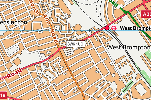 SW6 1UQ map - OS VectorMap District (Ordnance Survey) SW6 1UQ map - OS VectorMap District (Ordnance Survey)