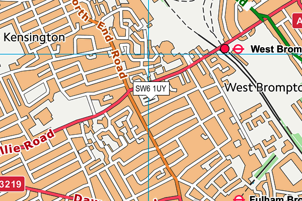 SW6 1UY map - OS VectorMap District (Ordnance Survey) SW6 1UY map - OS VectorMap District (Ordnance Survey)