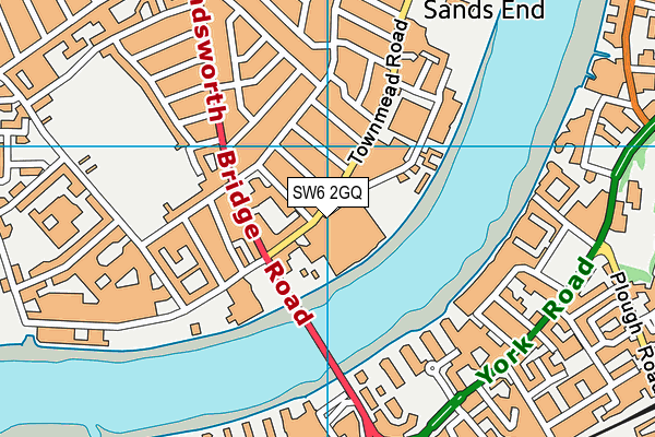 SW6 2GQ map - OS VectorMap District (Ordnance Survey) SW6 2GQ map - OS VectorMap District (Ordnance Survey)