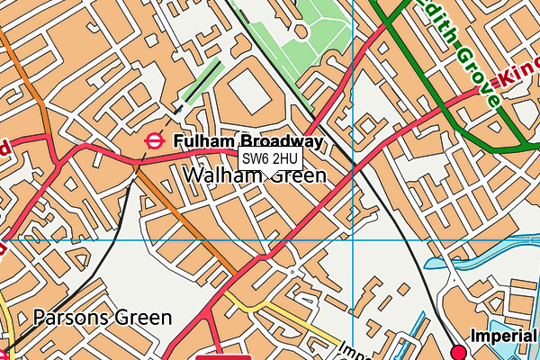 SW6 2HU map - OS VectorMap District (Ordnance Survey) SW6 2HU map - OS VectorMap District (Ordnance Survey)