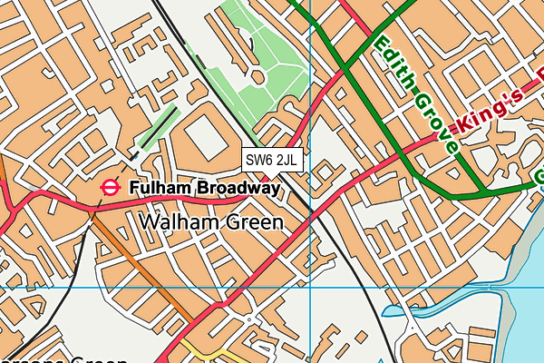 SW6 2JL map - OS VectorMap District (Ordnance Survey) SW6 2JL map - OS VectorMap District (Ordnance Survey)
