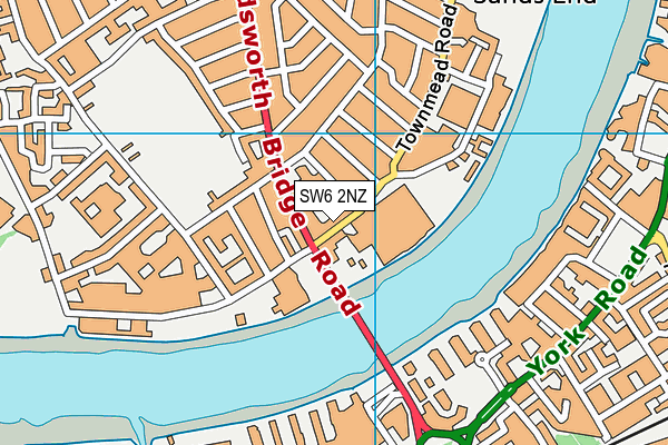 SW6 2NZ map - OS VectorMap District (Ordnance Survey) SW6 2NZ map - OS VectorMap District (Ordnance Survey)