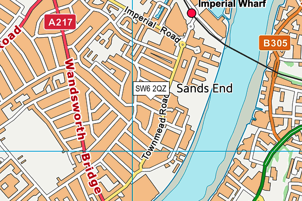 SW6 2QZ map - OS VectorMap District (Ordnance Survey) SW6 2QZ map - OS VectorMap District (Ordnance Survey)