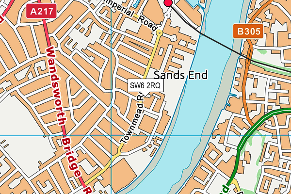 SW6 2RQ map - OS VectorMap District (Ordnance Survey) SW6 2RQ map - OS VectorMap District (Ordnance Survey)