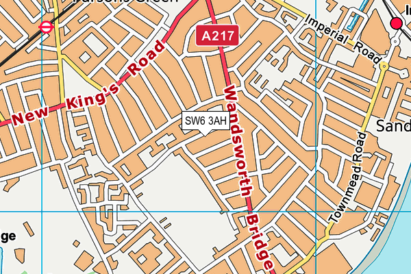 SW6 3AH map - OS VectorMap District (Ordnance Survey) SW6 3AH map - OS VectorMap District (Ordnance Survey)
