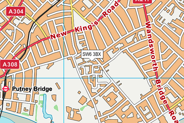 SW6 3BX map - OS VectorMap District (Ordnance Survey) SW6 3BX map - OS VectorMap District (Ordnance Survey)
