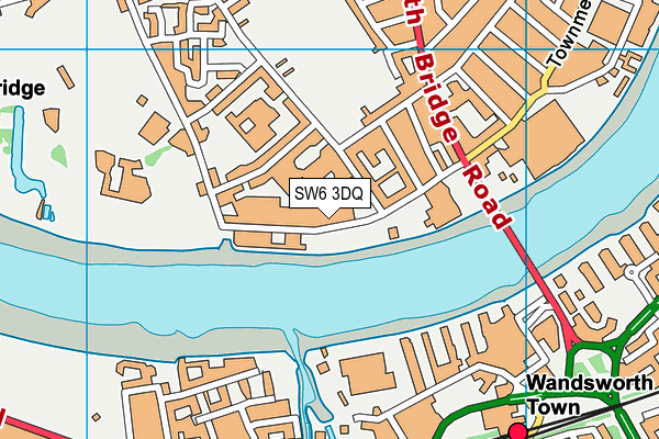 SW6 3DQ map - OS VectorMap District (Ordnance Survey) SW6 3DQ map - OS VectorMap District (Ordnance Survey)