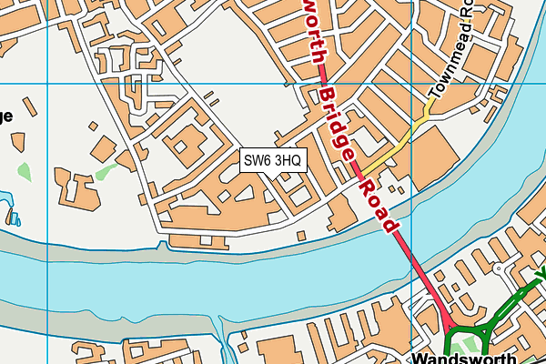 SW6 3HQ map - OS VectorMap District (Ordnance Survey) SW6 3HQ map - OS VectorMap District (Ordnance Survey)