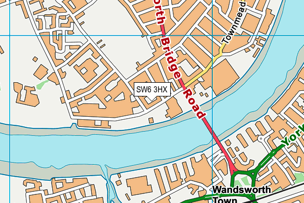 SW6 3HX map - OS VectorMap District (Ordnance Survey) SW6 3HX map - OS VectorMap District (Ordnance Survey)