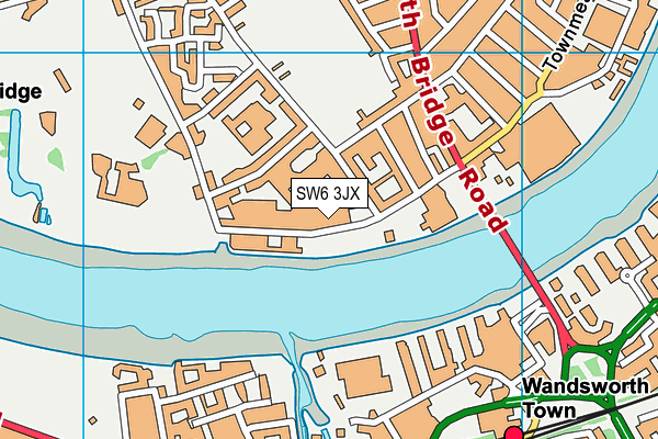 SW6 3JX map - OS VectorMap District (Ordnance Survey) SW6 3JX map - OS VectorMap District (Ordnance Survey)
