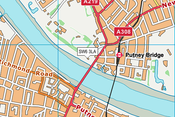 SW6 3LA map - OS VectorMap District (Ordnance Survey) SW6 3LA map - OS VectorMap District (Ordnance Survey)
