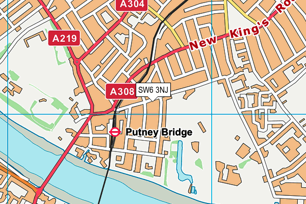 SW6 3NJ map - OS VectorMap District (Ordnance Survey) SW6 3NJ map - OS VectorMap District (Ordnance Survey)