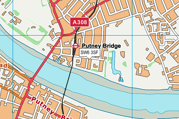 SW6 3SF map - OS VectorMap District (Ordnance Survey) SW6 3SF map - OS VectorMap District (Ordnance Survey)
