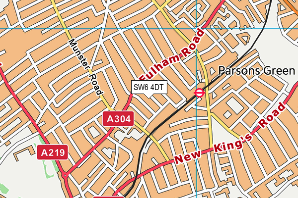 SW6 4DT map - OS VectorMap District (Ordnance Survey) SW6 4DT map - OS VectorMap District (Ordnance Survey)