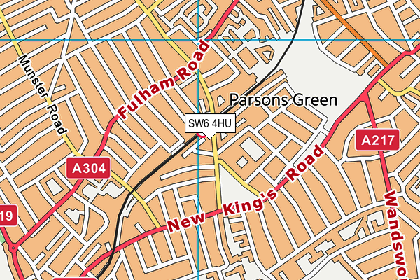 SW6 4HU map - OS VectorMap District (Ordnance Survey) SW6 4HU map - OS VectorMap District (Ordnance Survey)