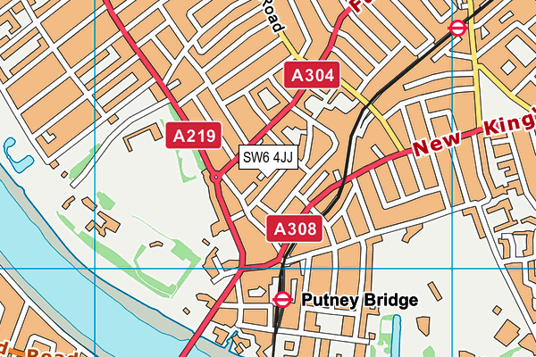 SW6 4JJ map - OS VectorMap District (Ordnance Survey) SW6 4JJ map - OS VectorMap District (Ordnance Survey)