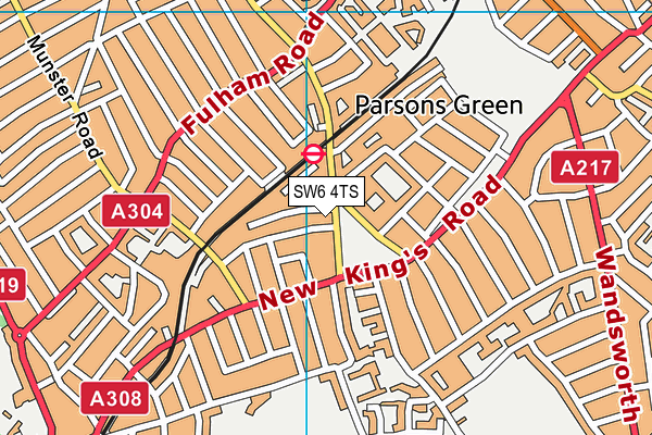 SW6 4TS map - OS VectorMap District (Ordnance Survey) SW6 4TS map - OS VectorMap District (Ordnance Survey)
