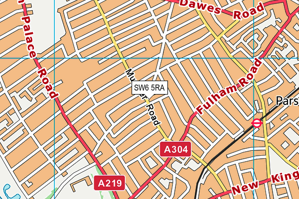 SW6 5RA map - OS VectorMap District (Ordnance Survey) SW6 5RA map - OS VectorMap District (Ordnance Survey)