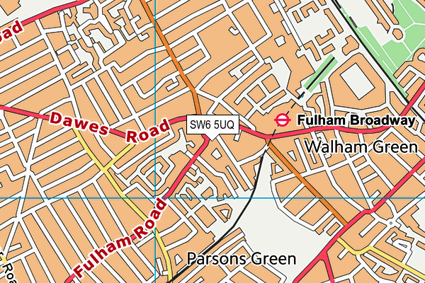 SW6 5UQ map - OS VectorMap District (Ordnance Survey) SW6 5UQ map - OS VectorMap District (Ordnance Survey)