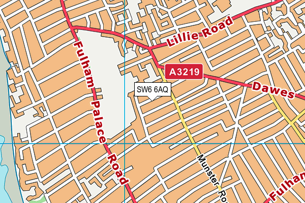 SW6 6AQ map - OS VectorMap District (Ordnance Survey) SW6 6AQ map - OS VectorMap District (Ordnance Survey)