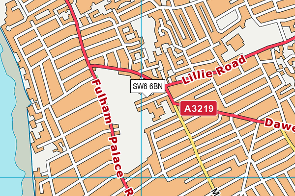SW6 6BN map - OS VectorMap District (Ordnance Survey) SW6 6BN map - OS VectorMap District (Ordnance Survey)