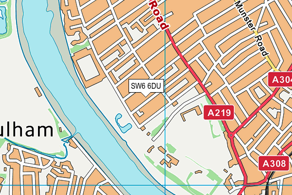 SW6 6DU map - OS VectorMap District (Ordnance Survey) SW6 6DU map - OS VectorMap District (Ordnance Survey)