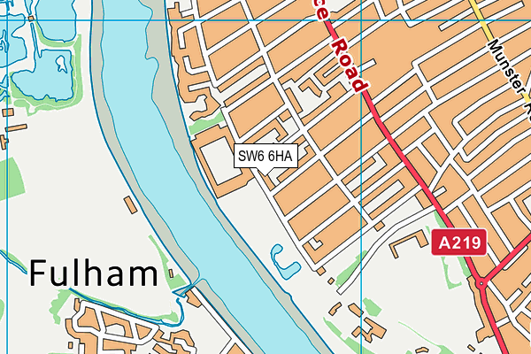 SW6 6HA map - OS VectorMap District (Ordnance Survey) SW6 6HA map - OS VectorMap District (Ordnance Survey)