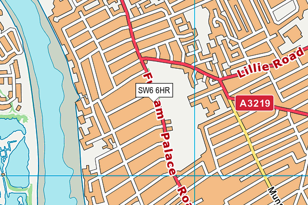 SW6 6HR map - OS VectorMap District (Ordnance Survey)