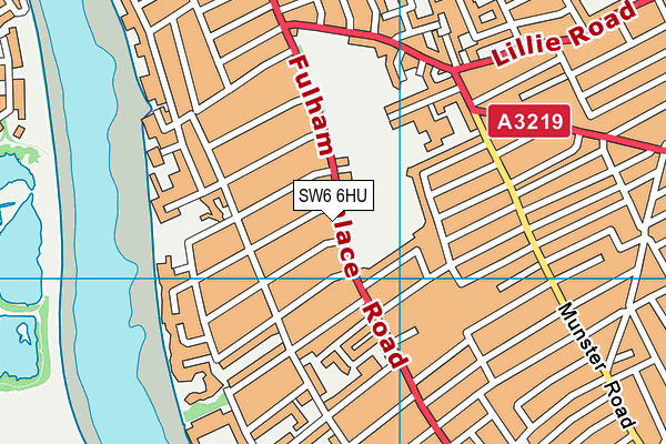 SW6 6HU map - OS VectorMap District (Ordnance Survey) SW6 6HU map - OS VectorMap District (Ordnance Survey)