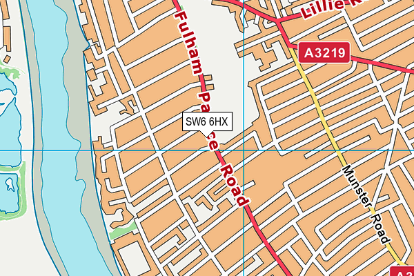 SW6 6HX map - OS VectorMap District (Ordnance Survey) SW6 6HX map - OS VectorMap District (Ordnance Survey)