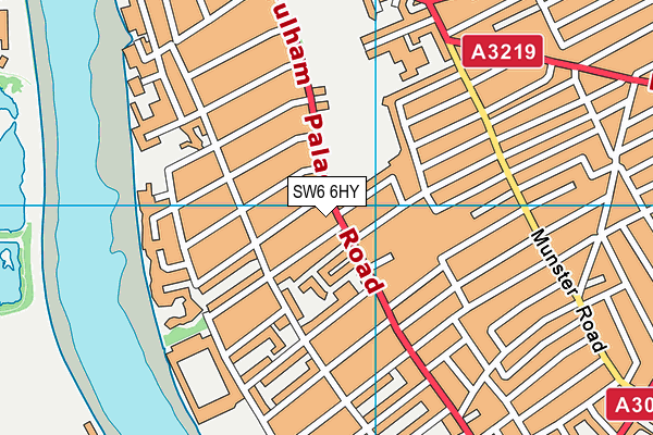 SW6 6HY map - OS VectorMap District (Ordnance Survey) SW6 6HY map - OS VectorMap District (Ordnance Survey)