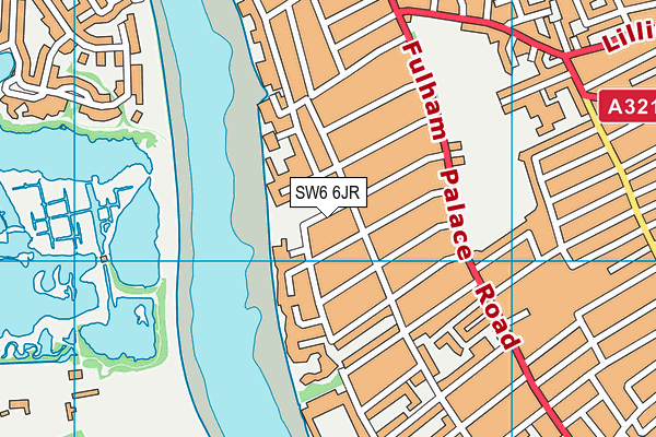 SW6 6JR map - OS VectorMap District (Ordnance Survey) SW6 6JR map - OS VectorMap District (Ordnance Survey)