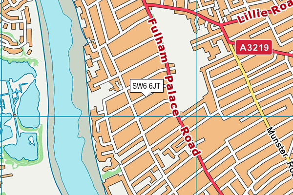 SW6 6JT map - OS VectorMap District (Ordnance Survey) SW6 6JT map - OS VectorMap District (Ordnance Survey)