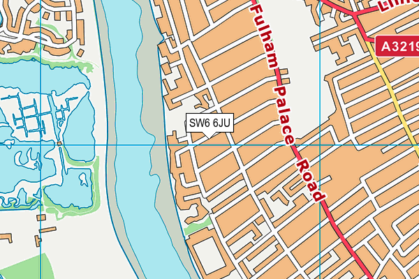 SW6 6JU map - OS VectorMap District (Ordnance Survey) SW6 6JU map - OS VectorMap District (Ordnance Survey)