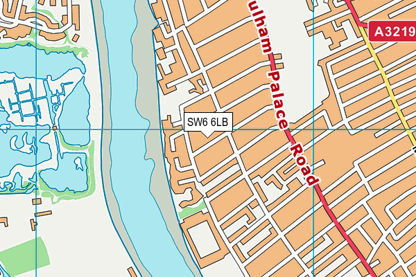 SW6 6LB map - OS VectorMap District (Ordnance Survey) SW6 6LB map - OS VectorMap District (Ordnance Survey)