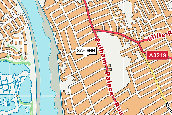 SW6 6NH map - OS VectorMap District (Ordnance Survey) SW6 6NH map - OS VectorMap District (Ordnance Survey)