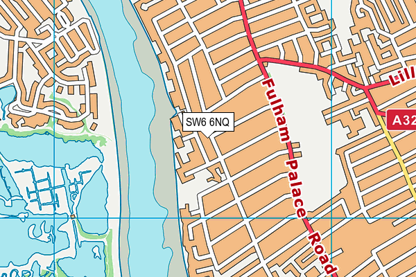 SW6 6NQ map - OS VectorMap District (Ordnance Survey) SW6 6NQ map - OS VectorMap District (Ordnance Survey)