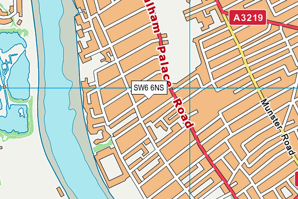 SW6 6NS map - OS VectorMap District (Ordnance Survey) SW6 6NS map - OS VectorMap District (Ordnance Survey)